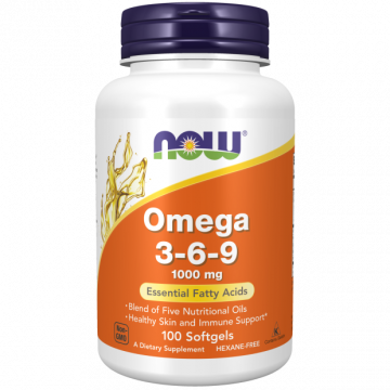 NOW Oméga 3-6-9 1000 mg 100 gélules