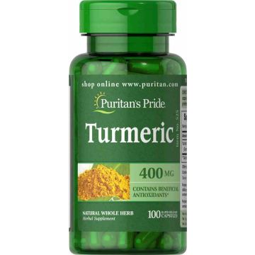 Puritan's Pride Turmeric 400 mg 100 capsules 525