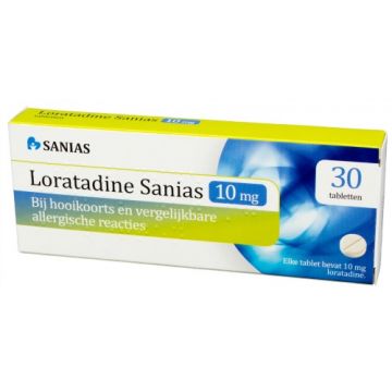 Sanias Loratadine hooikoortstabletten 30 Tabletten