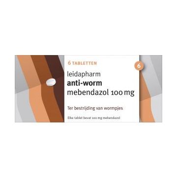 Leidapharm anti-ver mébendazole 100 mg 6 comprimés