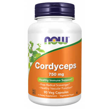NOW Cordyceps 750 mg 90 gélules