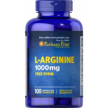 Puritan's Pride L-Arginine 1000 mg 100 Capsules 50880