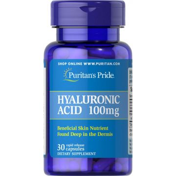 Puritan's Pride Hyaluronic Acid 100 mg 30 Capsules 17687