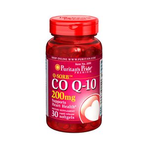 Puritan's Pride Co Q 10 200 mg 30 Softgels 2091