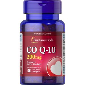 Puritan's Pride Co Q 10 200 mg 30 softgels 2091