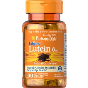 Puritan's Pride Lutein 6 mg met zeaxanthine100 softgels 3481