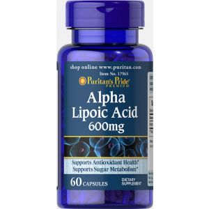 Puritan's Pride Alpha Lipoic Acid 600 mg 60 capsules 17965