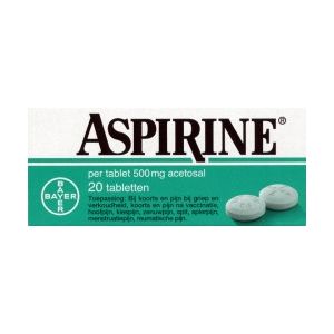 Aspirine 500mg 20 Comprimés Bayer
