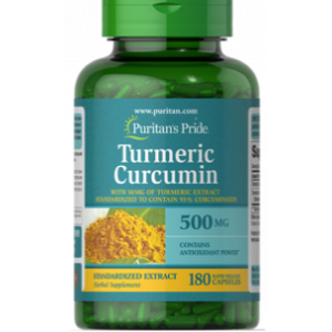 Puritan's Pride Curcumin Purcane Curcuma 500 mg, 180 gélules 15419