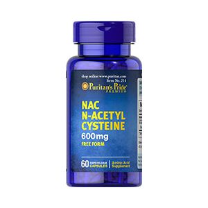 Puritan's Pride N-acetyl cysteine 600 mg 60 Capsules 214