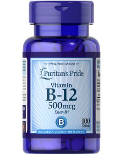 Puritan's Pride Vitamin B-12 500 mcg Ener-B 100 tabletten 1370