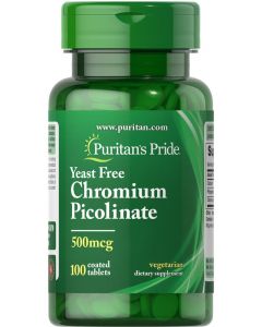 Puritan's Pride Ultra Chromium Picolinate 500 mcg 100 tabletten 2570