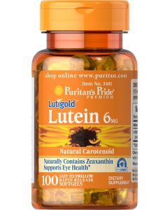 Puritan's Pride Lutein 6 mg met zeaxanthine100 softgels 3481