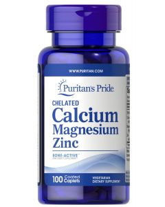 Puritan's Pride Chelated Calcium magnesium Zinc 100 tabletten 4290
