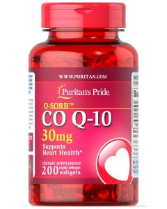 Puritan's Pride Co Q-10 30 mg 200 Softgels 7273