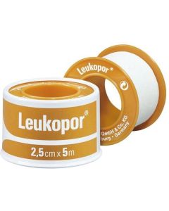 Leukopor Plâtre adhésif 2,5 cm x 5 m