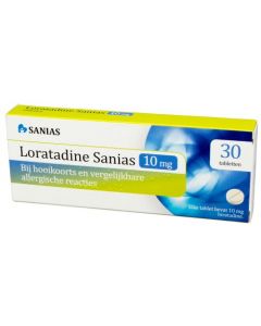 Sanias Loratadine hooikoortstabletten 30 Tabletten