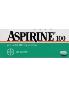Aspirine 100mg 20 Comprimés Bayer