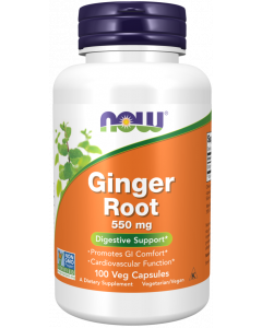 NOW Racine de gingembre 550 mg 100 gélules